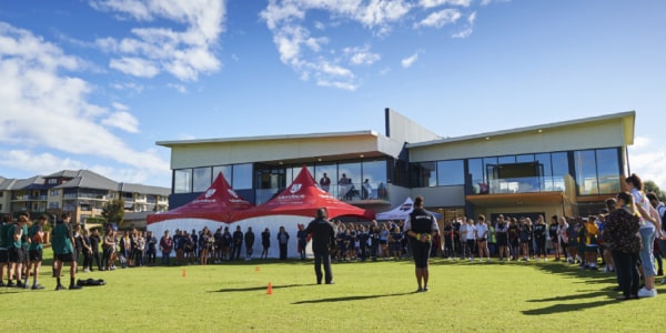 Aboriginal and Torres Strait Islander high school students attending a Murdoch University outreach engagement event