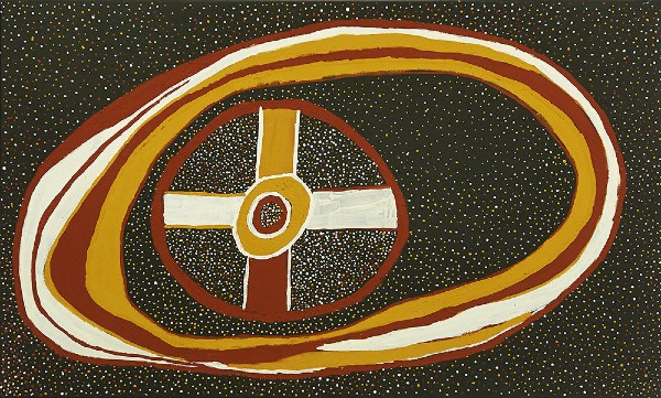 Timothy Cook, Kulama 2011, Natural ochres on linen, 120 x 200cm. Purchased through Murdoch University Art Collection’s Acquisition Appeal 2012.