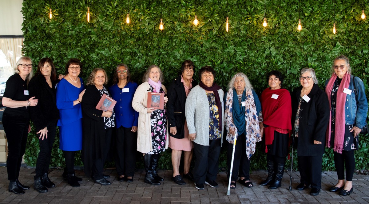 Ngangk Waangening: Mothers’ Stories authors and co-editors at the launch of the book August 2021