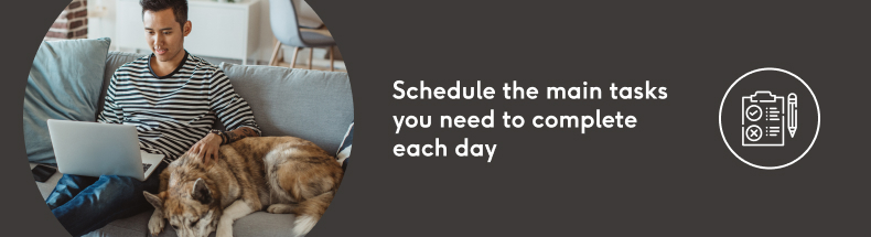 planning your days at home