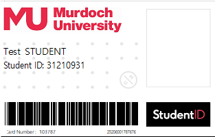 Example image of a student ID card.
