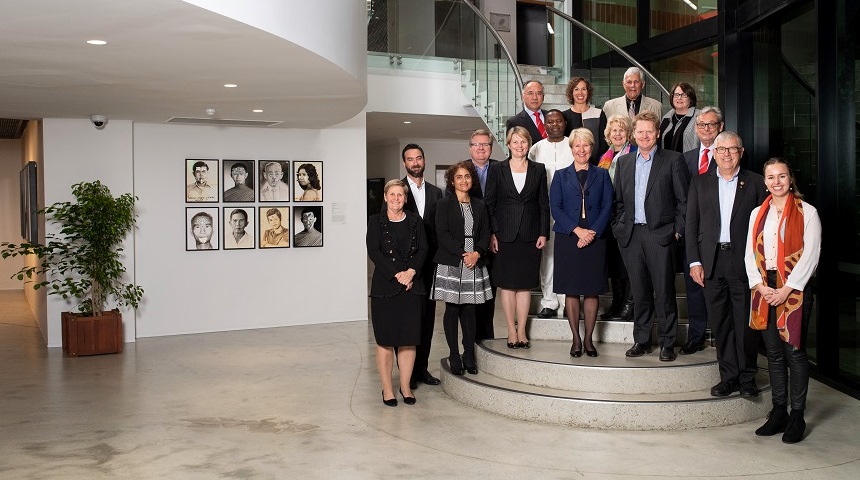 Murdoch University's new Vice Chancellor's External Advisory Board met for the first time at the Murdoch Art Gallery.