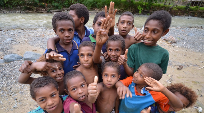 Children in Papua New Guinea (PNG).