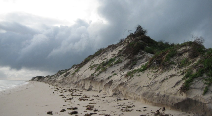 Coastal erosion at Jurien Bay