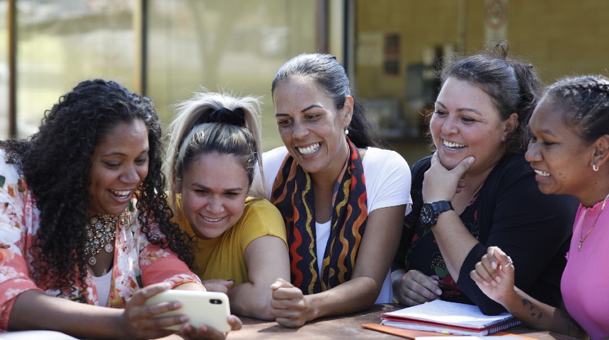 Students from Murdoch's Kulbardi Aboriginal Centre