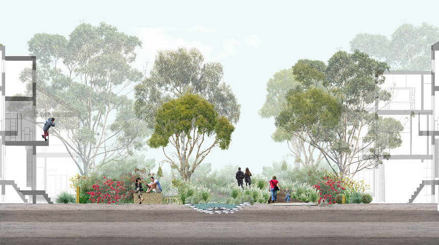 Nature sensitive urban design. Image - Zoe Myers, Australian Urban Design Research Centre, UWA