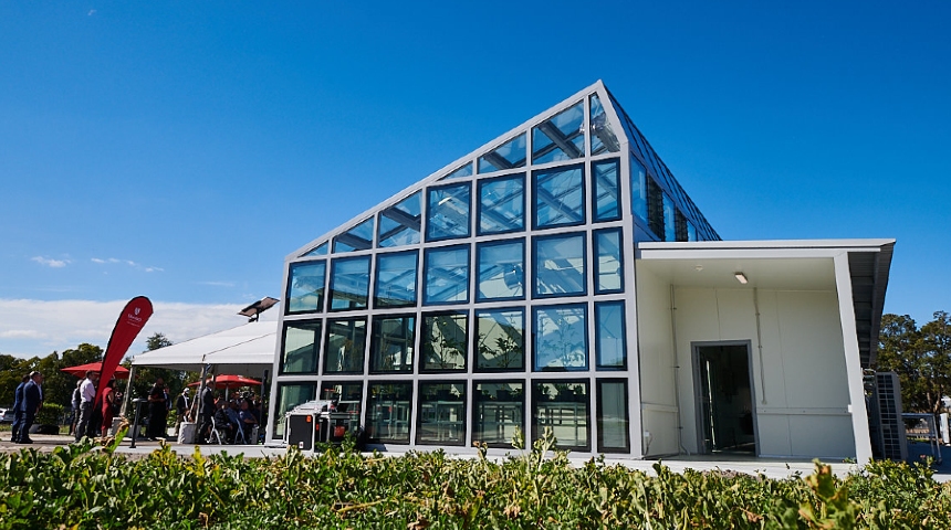 Solar glasshouse on Murdoch's Perth campus