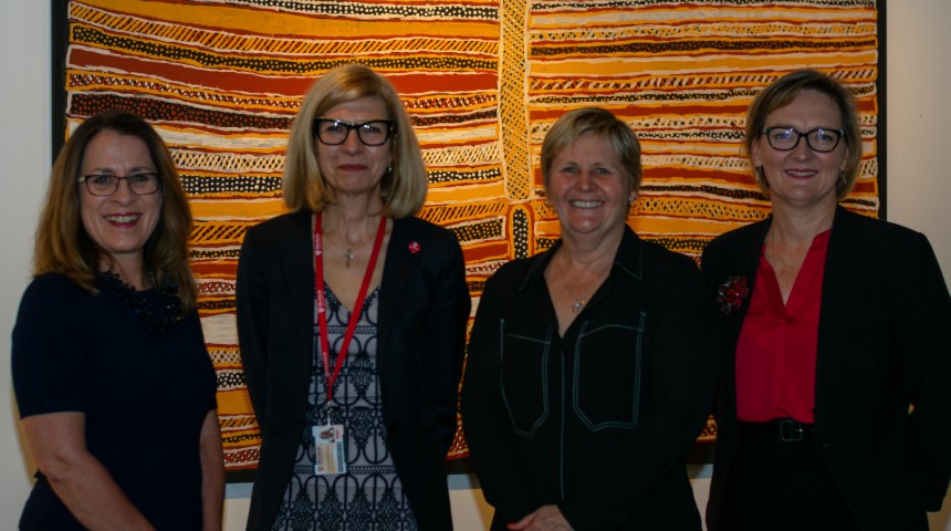 WACA Chief Executive Officer Christina Matthews and Murdoch University Pro Vice Chancellor Professor Catherine Itsiopoulos 