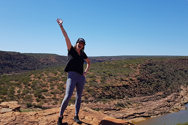 Silvie in outback Australia